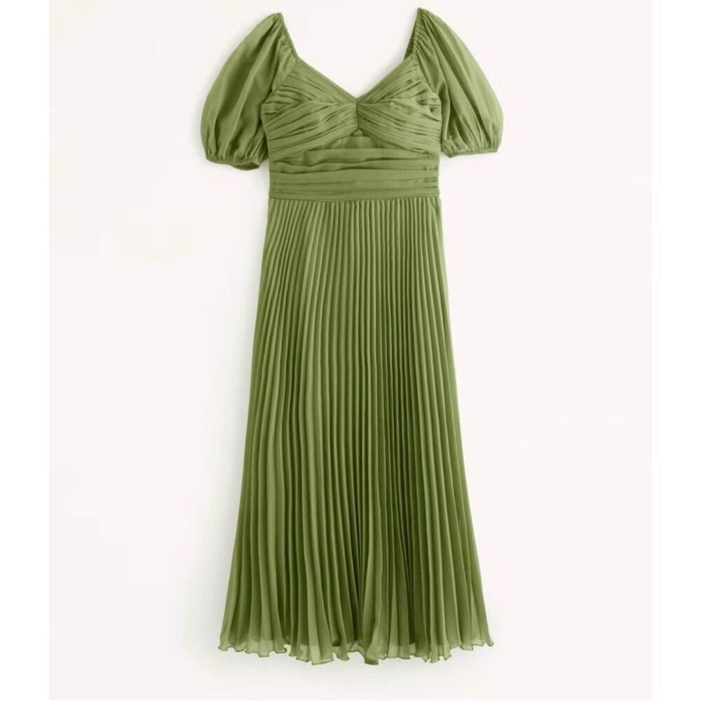 Abercrombie & Fitch Pleated Dress Size Medium Tall